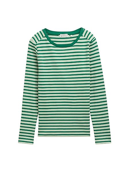 TOM TAILOR Denim Langarmshirt striped interlock günstig online kaufen