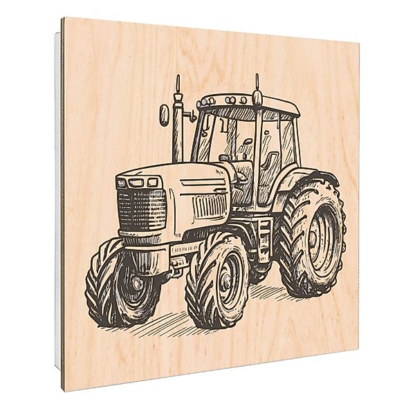 Banjado Großer Schlüsselbox Holz 30x30cm Weiß Scharnier Rechts 50 Haken Sch günstig online kaufen