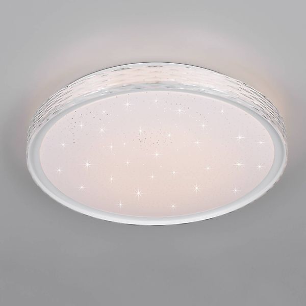 LED-Deckenleuchte Varda, weiß, Ø 39 cm, Fernbedienung günstig online kaufen