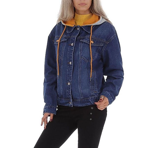 Ital-Design Jeansjacke Damen Freizeit Kapuze (abnehmbar) Jeansjacke in Blau günstig online kaufen