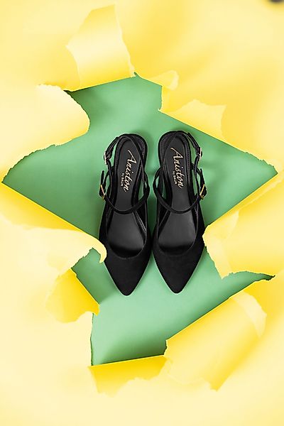 Aniston SHOES Slingpumps, Flat, Sommerschuh, Riemchensandale günstig online kaufen
