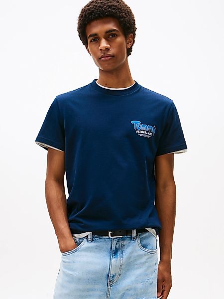Tommy Jeans T-Shirt "FONT PLAY TEE", Slim fit mit Rundhalsausschnitt günstig online kaufen