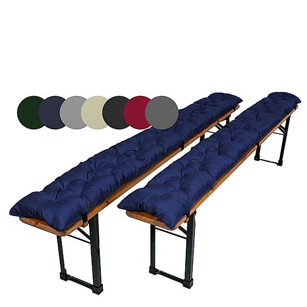 TexDeko Bankauflage TexDeko Garden 2er-Pack Bierbankauflagen gesteppt für B günstig online kaufen