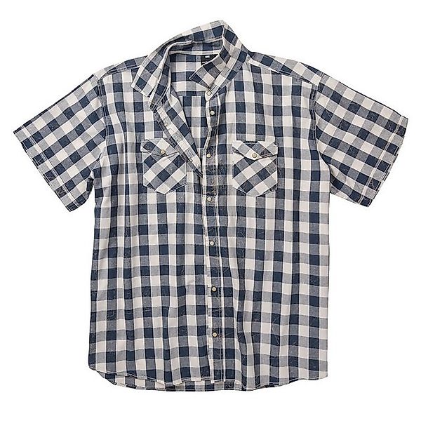 north 56 4 Kurzarmhemd XXL Replika by Allsize Kurzarmhemd navy-weiß-kariert günstig online kaufen