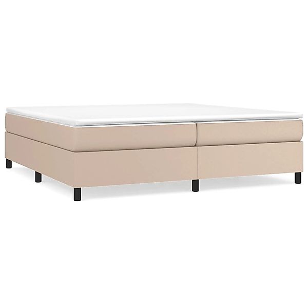 vidaXL Boxspringbett Matratze Cappuccino-Braun 200x200cm Kunstleder 3144631 günstig online kaufen