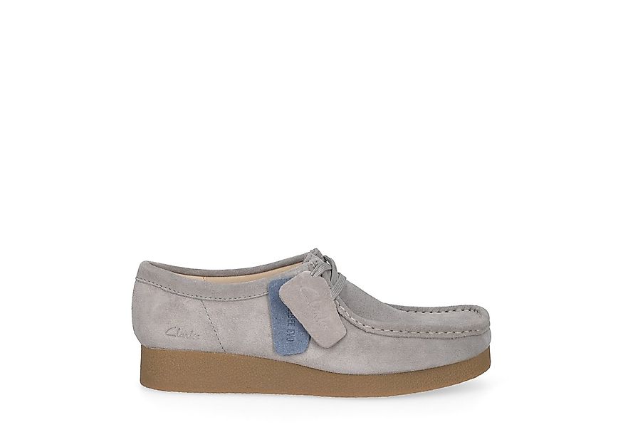 Clarks Clarks WallabeeEVOSh 26181477 4, Schnürschuhe, Grau, Damen Schnürsch günstig online kaufen