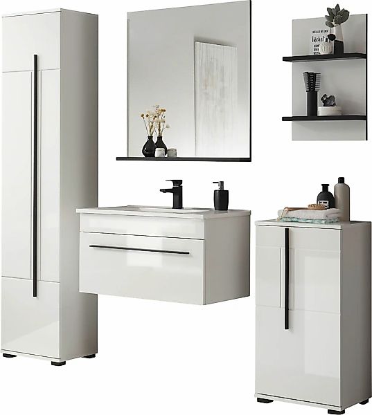 INOSIGN Badmöbel-Set "Cantara, Bad im modernen Design, 5-teiliges Badezimme günstig online kaufen