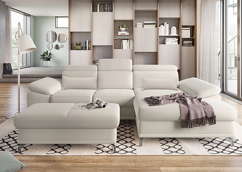 sit&more Ecksofa Cabrio L-Form, mit Sitztiefenverstellung, günstig online kaufen