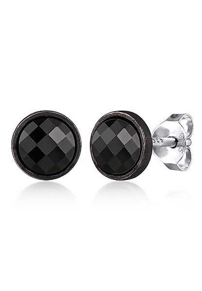 Kuzzoi Paar Ohrstecker Swarovski Kristalle Schwarz 925 Sterling Silber oxid günstig online kaufen