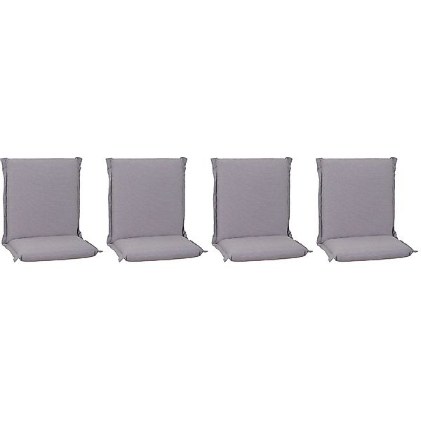 Beo Sitzauflage Niedriglehner Atlana 4er-Set Hellgrau günstig online kaufen