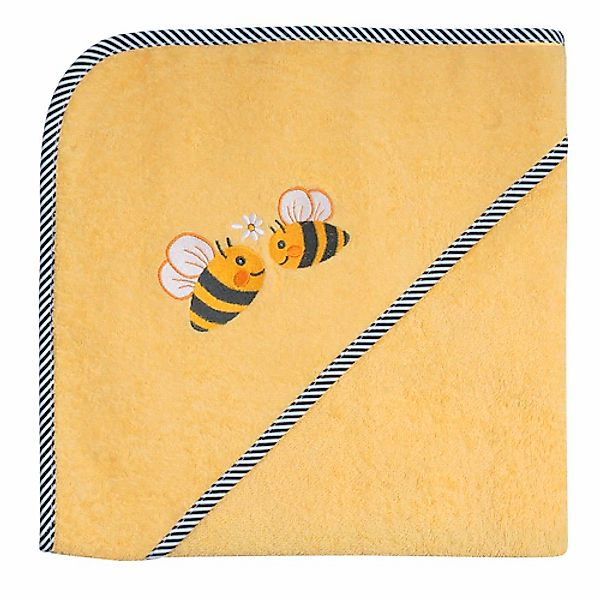 Wörner Kapuzenhandtuch »Bienen«, (1 St.), mit Kapuze, maschinenwaschbar, tr günstig online kaufen