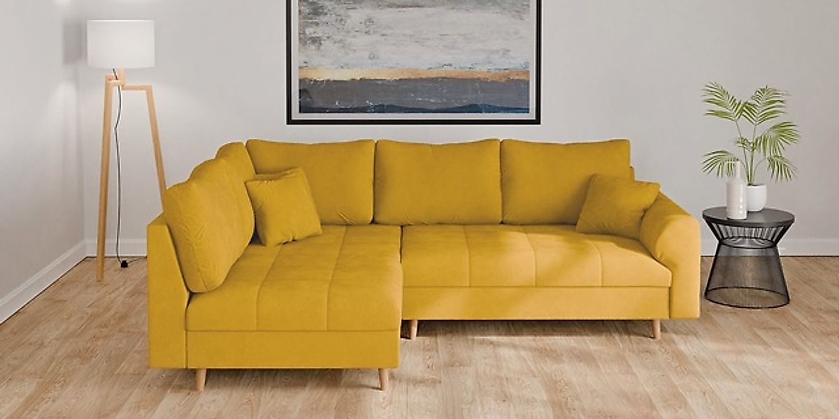 Home affaire Ecksofa »CHARRE L-Form mit Ottomane, Maße B/T/H: 231/161/81 cm günstig online kaufen