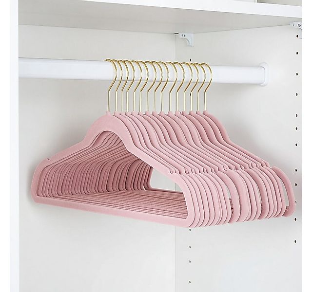 StickandShine Kleiderbügel Samt 100 Stück in verschiedenen Farben mit edlen günstig online kaufen