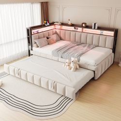 OKWISH Schlafsofa Polsterbett Funktionsbett, Ausziehbett mit günstig online kaufen