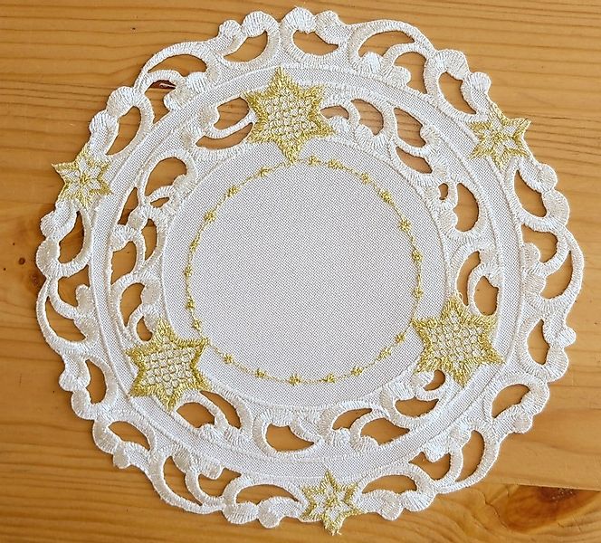 matches21 HOME & HOBBY Tischdecke Tischdeckchen SELINA Stern Cutout Stick e günstig online kaufen