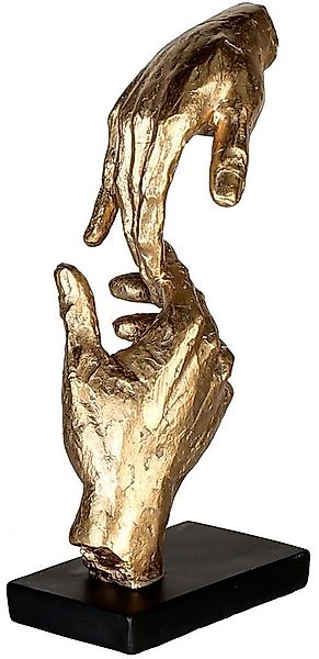 Casablanca by Gilde Dekofigur Skulptur Two Hands, gold/schwarz (1 St), Deko günstig online kaufen