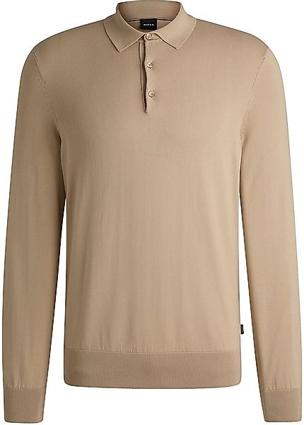 BOSS Gemello Long Sleeve Polo Beige - Größe M günstig online kaufen