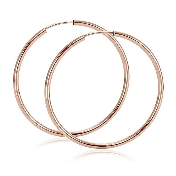 Materia Paar Creolen Damen Rosegold groß günstig online kaufen