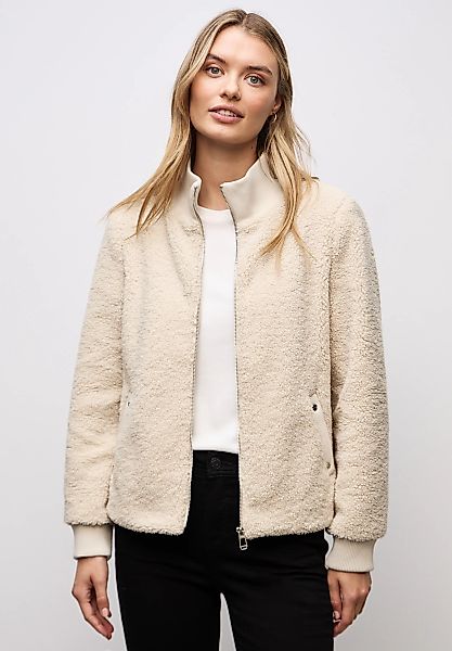 STREET ONE Fellimitatjacke ohne Kapuze günstig online kaufen