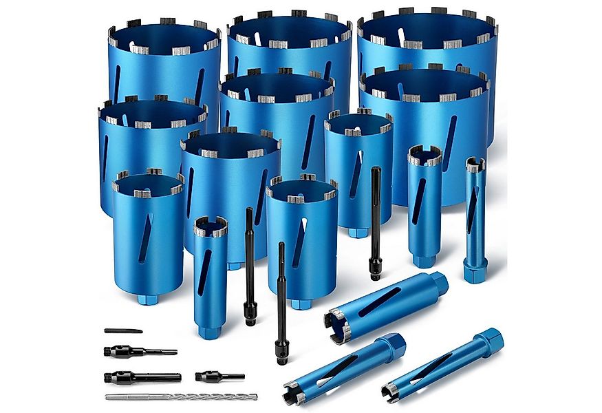 XERSEK Bohrkrone M22 Turbo Kernbohrer L200mm Trocken Nass Diamantbohrkrone günstig online kaufen