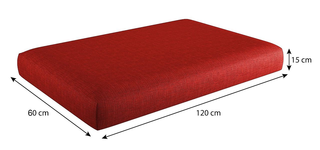 sunnypillow Sitzkissen Palettenkissen mit abnehmbarem Bezug günstig online kaufen