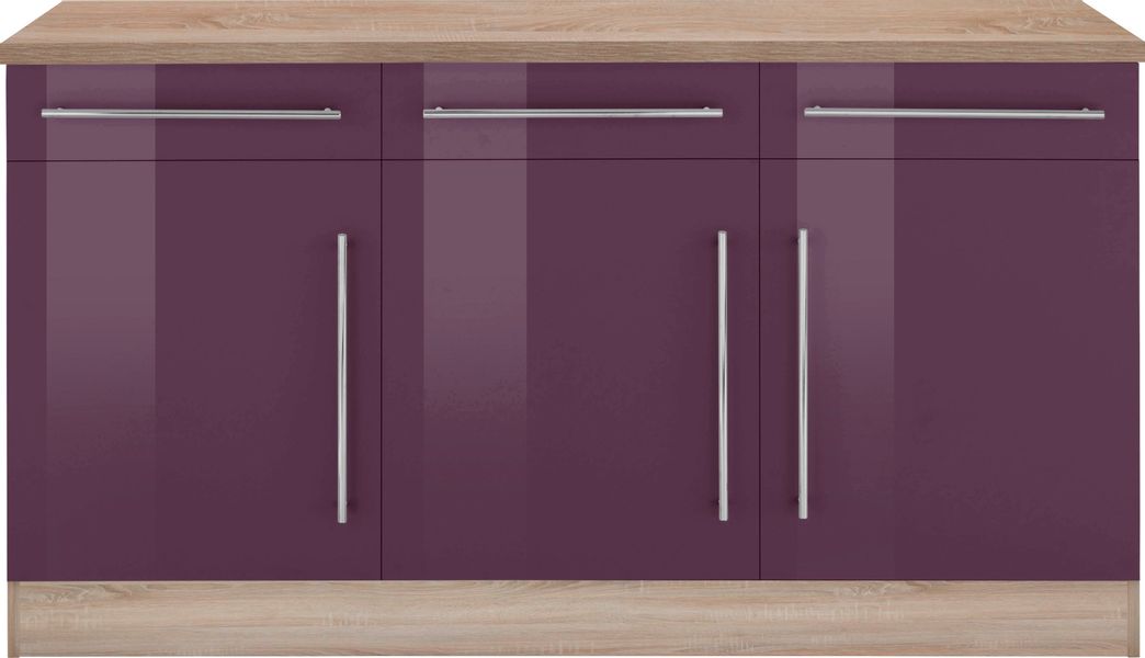 KOCHSTATION Unterschrank "KS-Samos" Breite 150 cm günstig online kaufen