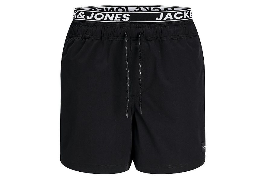 Jack & Jones Badeshorts JPSTMAUI JJSWIM DB WB AKM SN mit angenähtem Logo-Bu günstig online kaufen