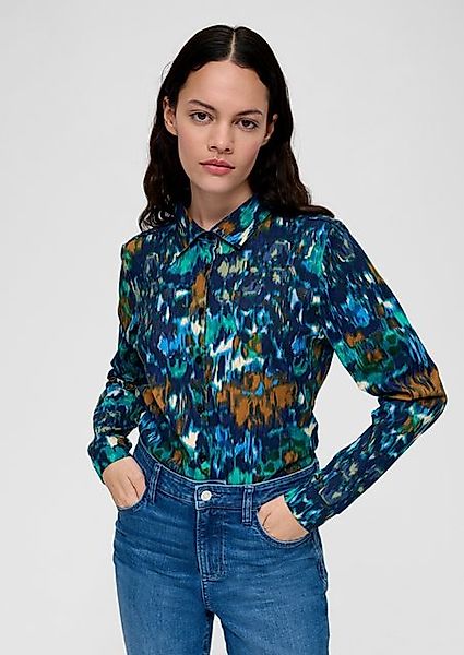s.Oliver Langarmshirt Jerseyhemd aus Baumwollstretch günstig online kaufen