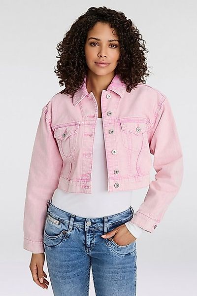 HUGO Blue Jeansjacke "Galatea", mit geprägtem Logoschriftzug hinten günstig online kaufen