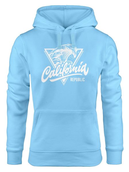 Neverless Hoodie California Republic Kapuzen-Pullover Design günstig online kaufen