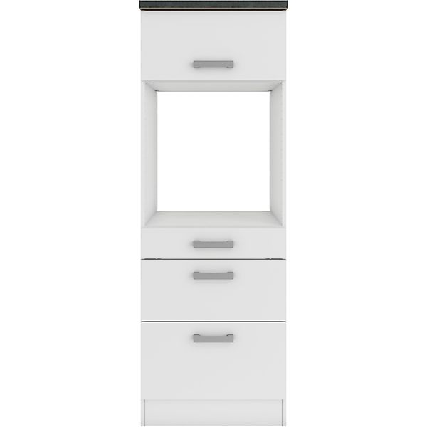 OPTIFIT Oslo214 Küchen-Geräteumbauschrank 60 cm Feinstruktur Weiß günstig online kaufen