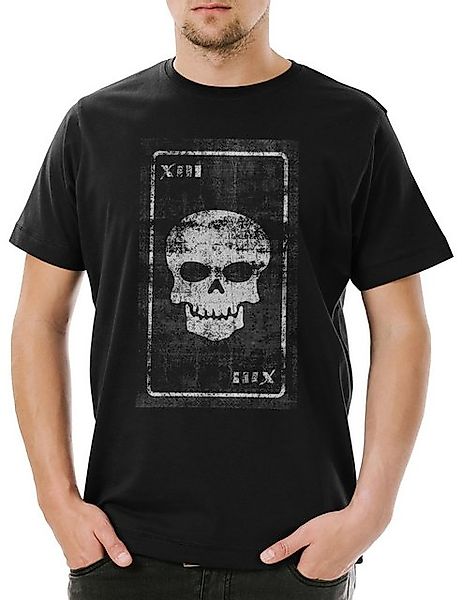 Urban Backwoods Print-Shirt Urban Backwoods Tarot Death Herren T-Shirt Schw günstig online kaufen