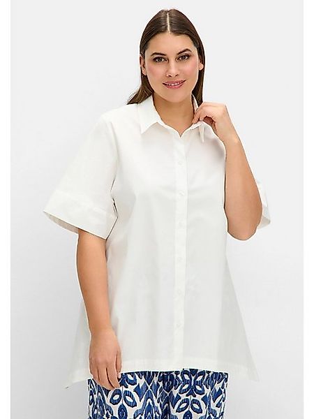Sheego Hemdbluse Große Größen mit Zipfelsaum und weiten Ärmeln günstig online kaufen