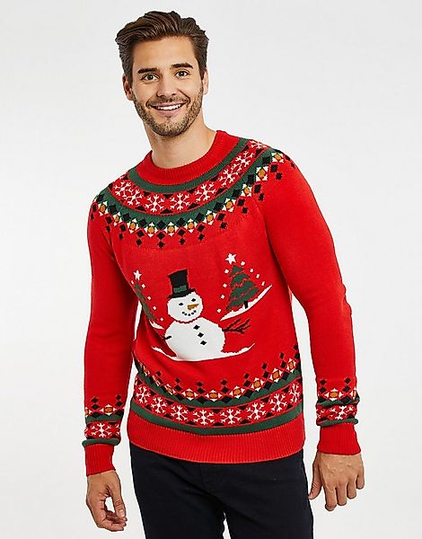 Threadbare Rundhalspullover THB Xmas Jumper Copenhagen (1-tlg) mit tollem W günstig online kaufen