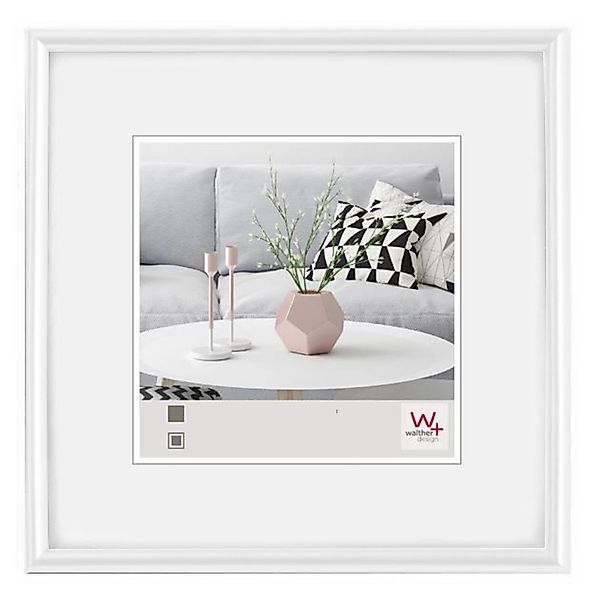 walther design Galeria Kunststoff Bilderrahmen  20x20 cm Weiss günstig online kaufen
