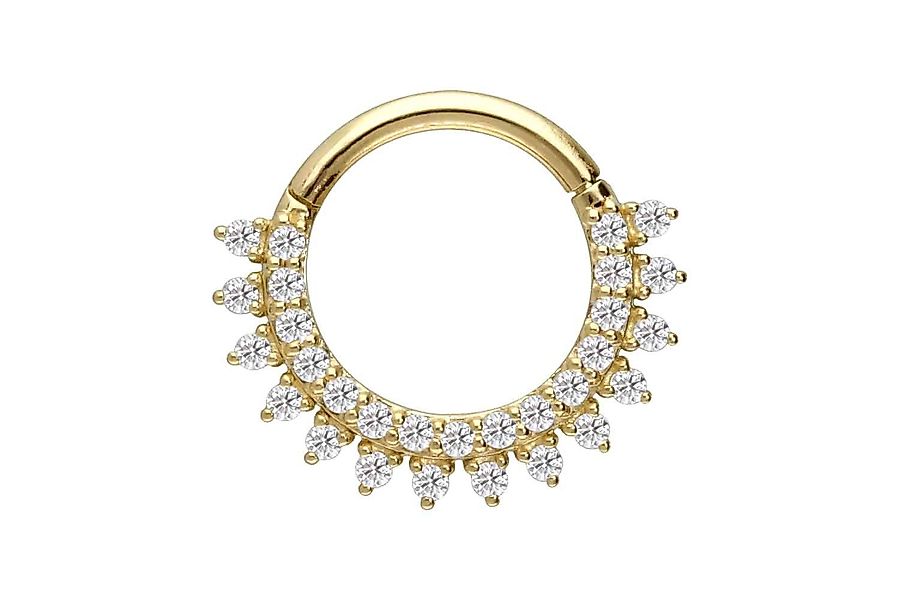 PIERCINGLINE Piercing-Set 14/18 Karat Gold Segmentring günstig online kaufen
