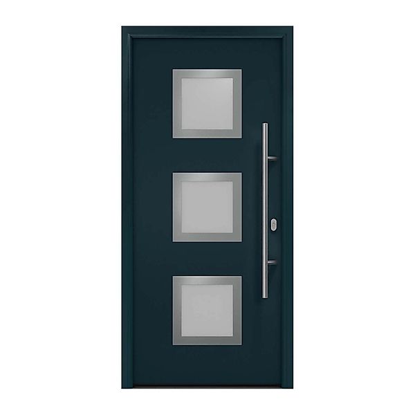 EcoStar Haustür Isopro IP 810S Anthrazitgrau 110 cm x 210 cm DIN R günstig online kaufen