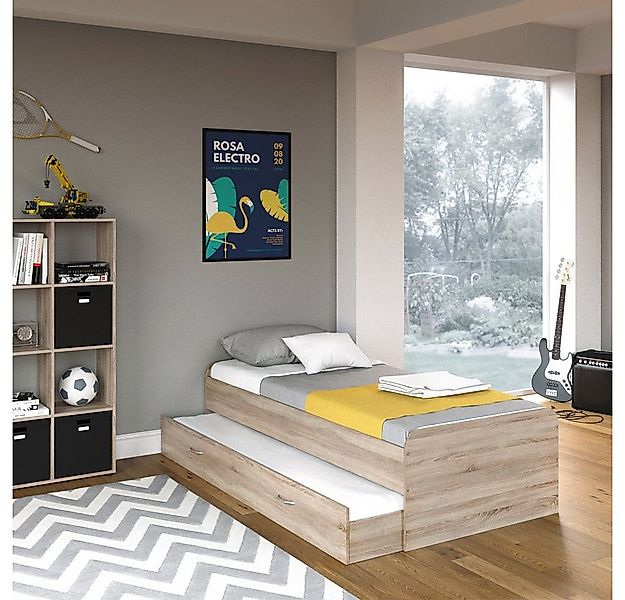 VitaliSpa® Kinderbett Enzo, Sonoma, 90x200 cm mit Matratze günstig online kaufen