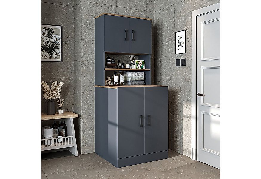 Roomart Waschmaschinenumbauschrank (Waschmaschinenschrank Trocknerschrank W günstig online kaufen