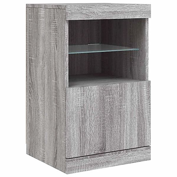 vidaXL Sideboard mit LED-Leuchten Grau Sonoma 41x37x67 cm 836684 günstig online kaufen