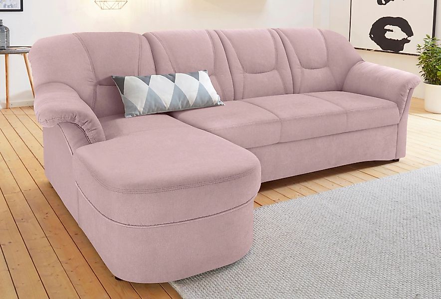 DOMO collection Ecksofa "Sarafina zeitlos und komfortabel, optional mit Fed günstig online kaufen