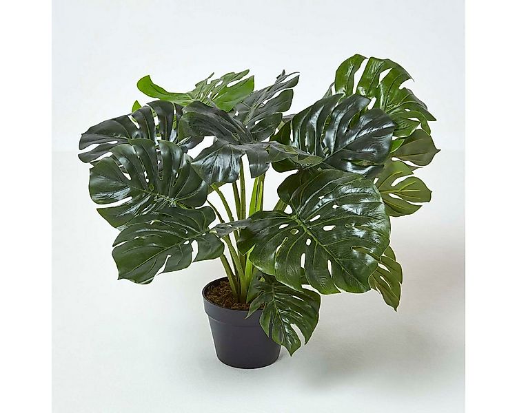 Kunstbaum Monstera Kunstpflanze im Topf - 60 cm, Homescapes, Höhe 60 cm günstig online kaufen