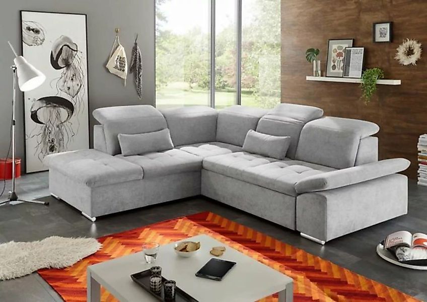 ED EXCITING DESIGN Ecksofa, Wayne Ecksofa 276x240 cm Couch Eckcouch Sofa Si günstig online kaufen