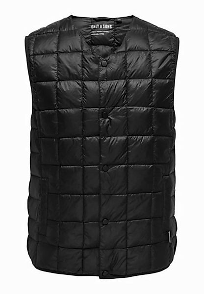 ONLY & SONS Steppweste Weste GAVIN LIGHT ärmellose Jacke (1-tlg) günstig online kaufen