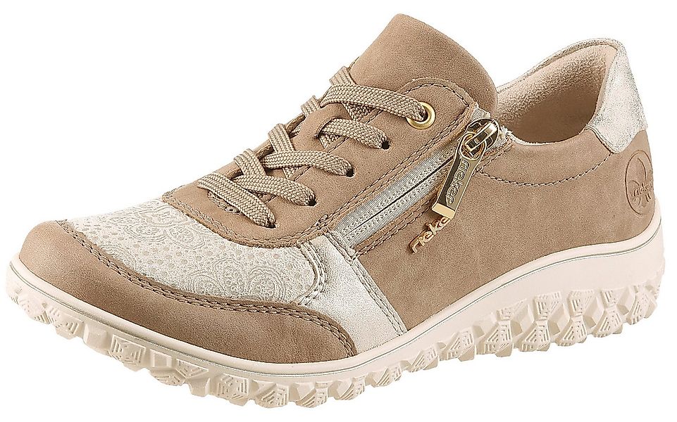 Rieker Sneaker Schnürschuh, Halbschuh, Keilsneaker mit Reißverschluss günstig online kaufen