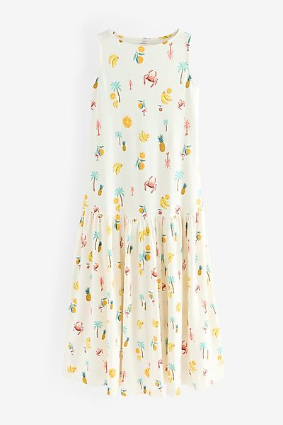 Next Midikleid Ärmelloses Midikleid 100 % Baumwolle günstig online kaufen