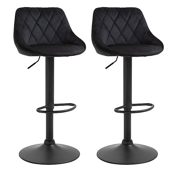 HOMCOM 2er-Set Barhocker Höhenverstellbar günstig online kaufen