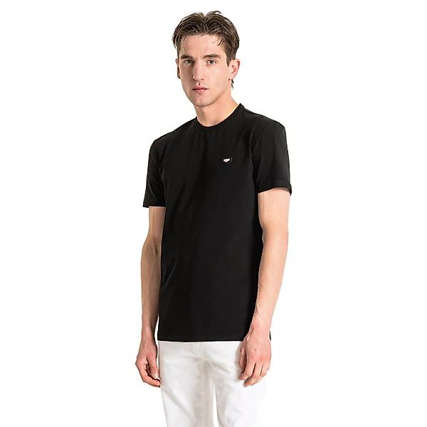 Antony Morato Slim-fit Crew-neck In Crisp Cotton Kurzärmeliges T-shirt L Bl günstig online kaufen