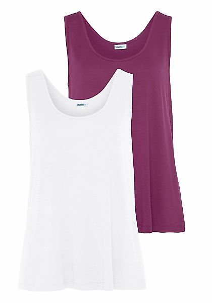 Beachtime Tanktop, aus Viskose, lockere Passform, Basic günstig online kaufen