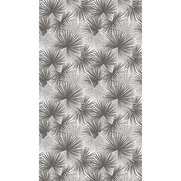 A.S. Creation Fototapete Farn Blätter 1,59 m x 2,8 m Grau-Weiß FSC® günstig online kaufen